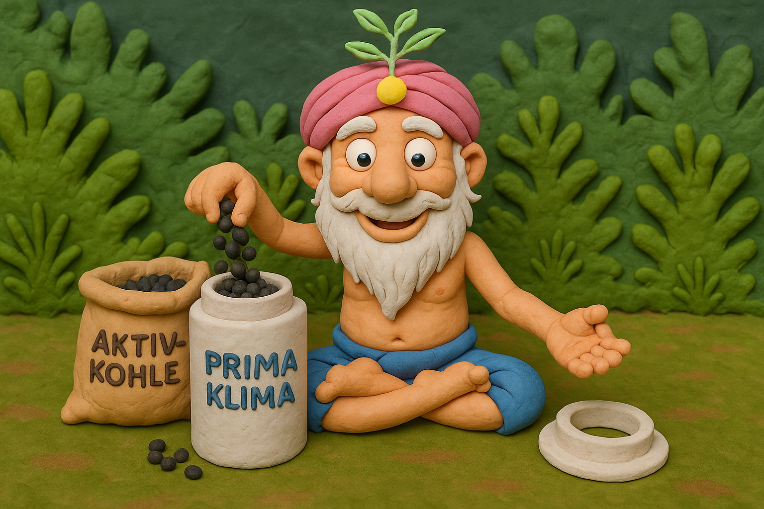 Der Guru bef&uuml;llt einen Aktivkohlefilter